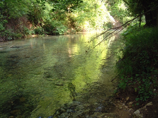 La luce gioca con l''acqua